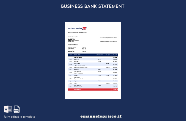 stile verificato Dichiarazione organizzativa della Norwegian Bank Norwegian AS M